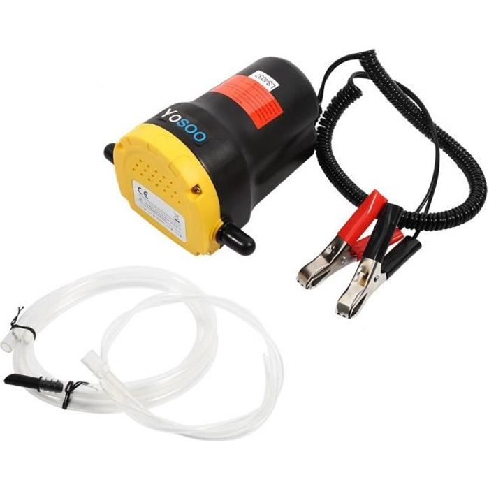 Pompe vidange d'huile aspiration électrique d'extracteur de transfert pour bateau de moto de voiture 12V/60W/5A