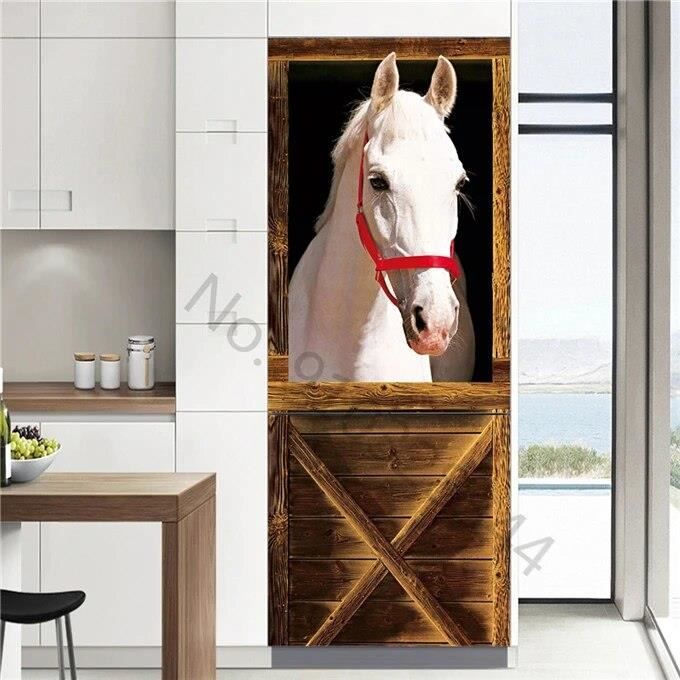 Papier Peint,Papier Peint Auto-adhésif Décoratif Brillant Pour Réfrigérateur,Stickers Muraux En