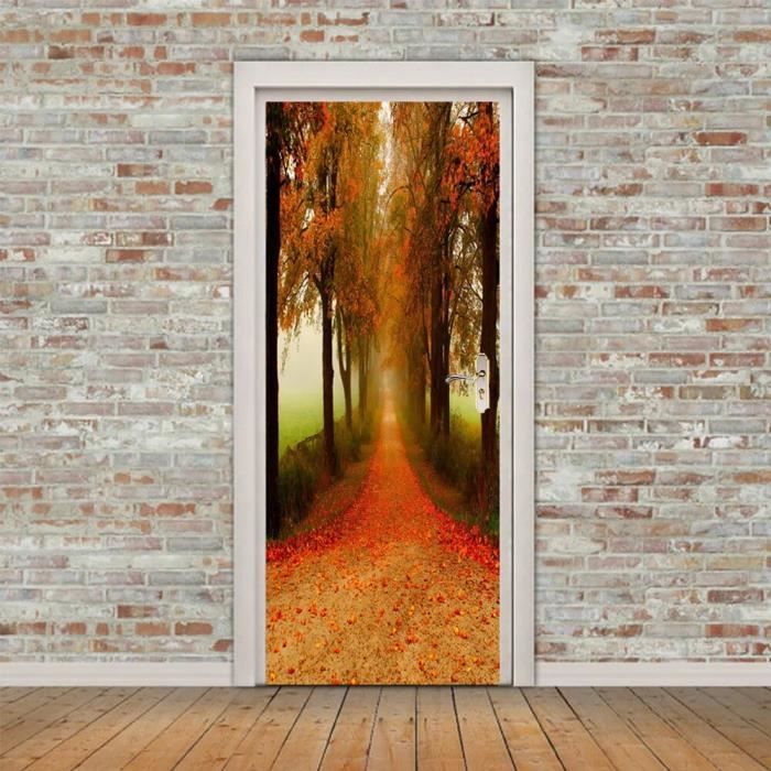 Stickers Porte Paysage Japonnais - Tatoutex Stickers