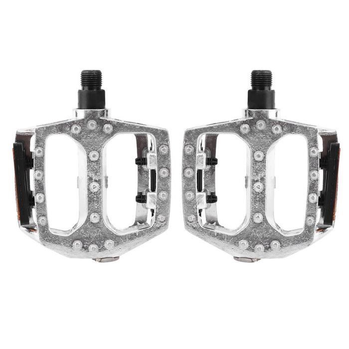 Pédales de vélo plates, pédales de VTT, 3 roulements scellés, repose-pieds pour vélo, plateforme large, accessoires de vélo  18
