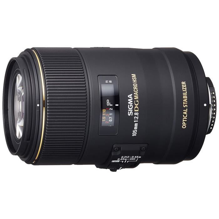 Sigma Objectif 105 mm F2,8 DG OS HSM - Monture Nikon