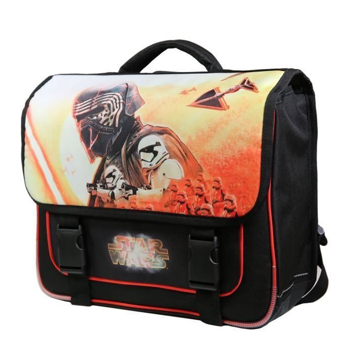 Cartable BAGTROTTER Disney Star Wars Noir et rouge 38 cm