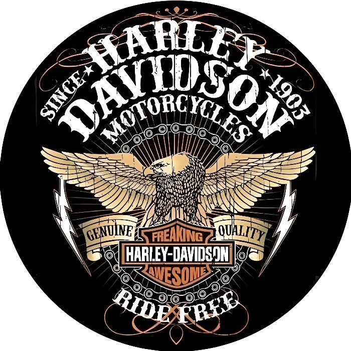 Stickers rétro réfléchissant pour Casque Harley Davidson Vintage Genuine