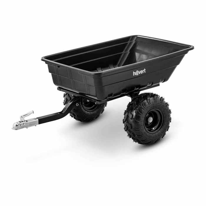 Remorque de jardin Remorque tracteur tondeuse Inclinable 700 kg 210 L
