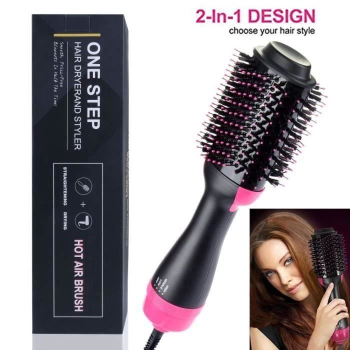 QIQIQI SMRT Brosse Soufflante Rotative S&egrave;che-Cheveux Brosse &agrave; Cheveux Fer &agrave; 