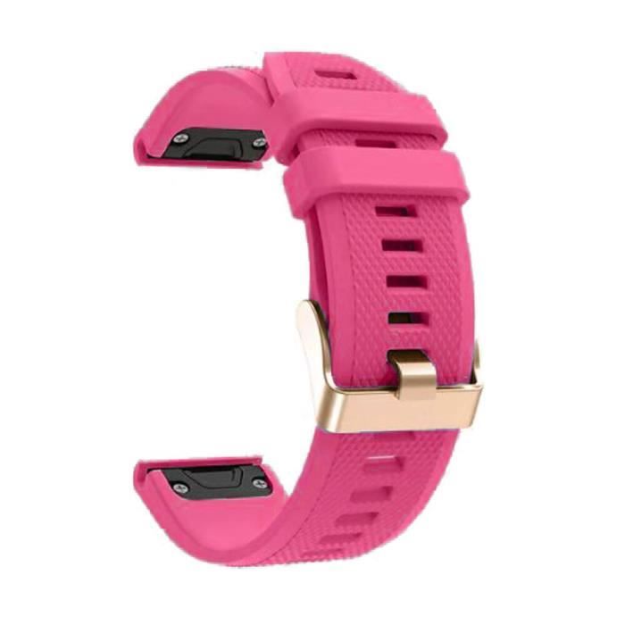 Bracelet intelligent pour Fenix 5s-5s Plus-6S-6S Pro, Bracelet en Silicone  à dégagement rapi Rose For Garmin Fenix 5S -SZ14507 , - Achat/vente bracelet  de montre - Cdiscount
