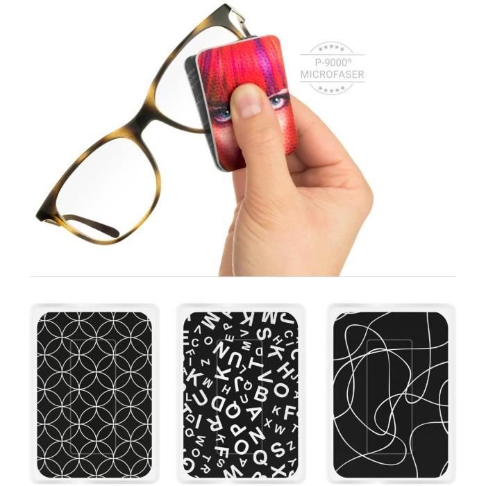 PocketCleaner® Lot de 3 chiffons de nettoyage pratiques pour lunettes et  écran Chiffon microfibre Fabriqué en Allemagne 12 x 4 cm, - Cdiscount Au  quotidien