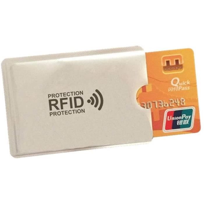 Anti RFID Anti FRAUDE Protege Carte Bancaire Carte Bleue sans Contact Protection Carte Bancaire Pencilupnose© 1x Etui Carte Bancaire Anti Piratage