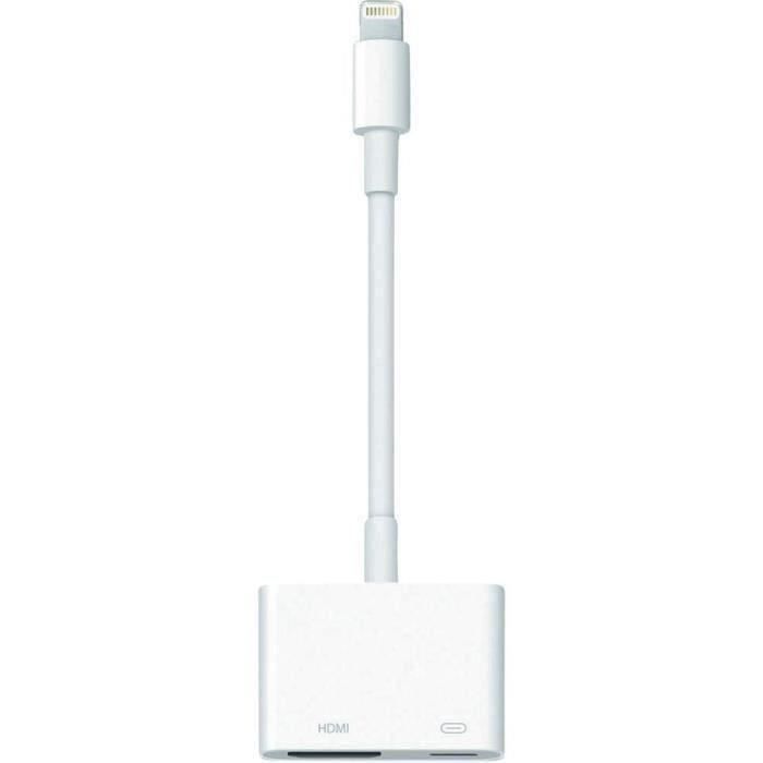Adaptateur AV numérique APPLE pour iPad et iPod Apple - [1x Dock Apple mâle Lightning - 1x HDMI femelle] Z0244B