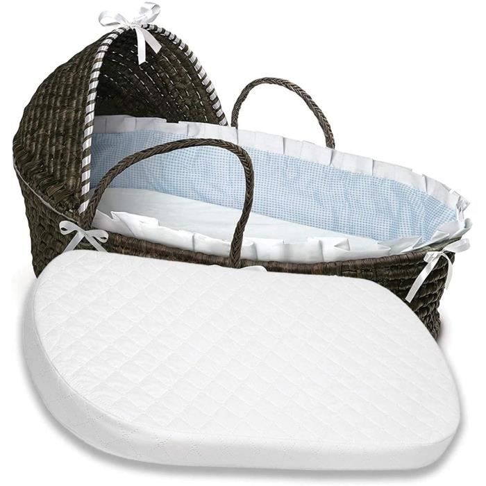 Matelas Pour Couffin Meubles De Chambre D Enfant En Osier Protection En Mousse De Forme Ovale Housse Matelassee Respirante Et 140 Cdiscount Puericulture Eveil Bebe
