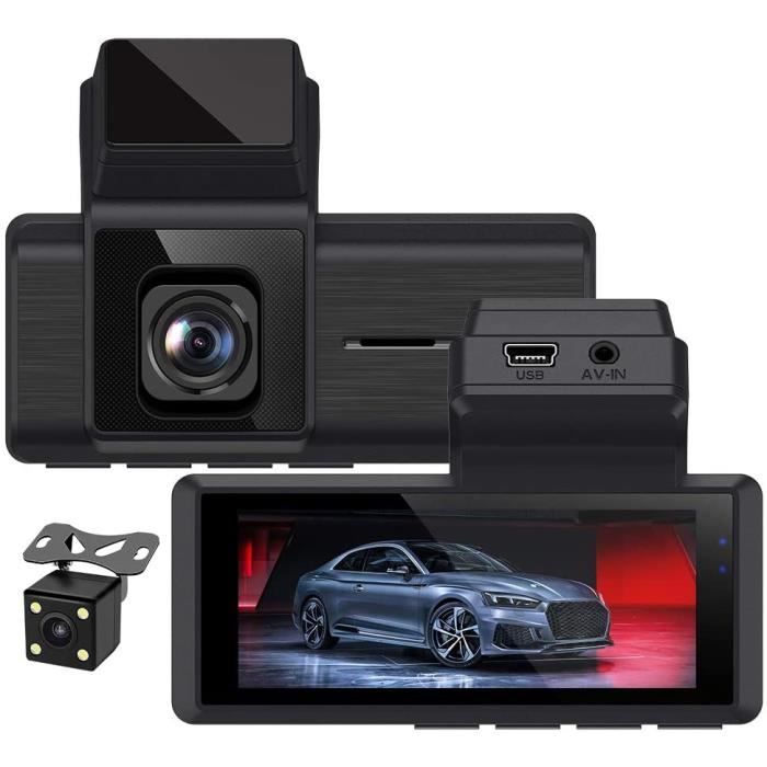 TKMARS Dashcam Voiture Avant et Arrière 1080P FHD Caméra Embarquée
