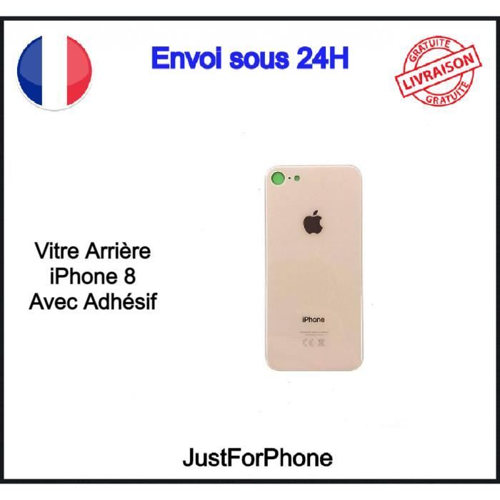 Vitre Arriere Iphone 8 Rose Cdiscount