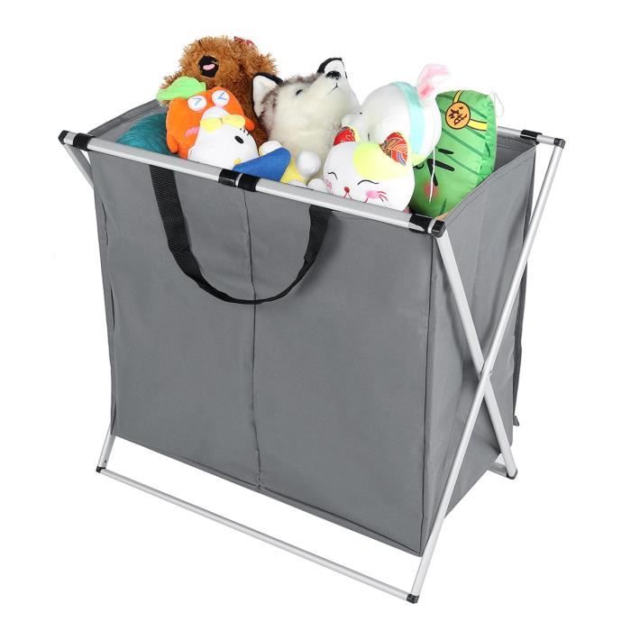 LOVE-Pliable Panier de Rangement avec Poignée Bac à Linge pour Vêtements de Jouets Organisateur