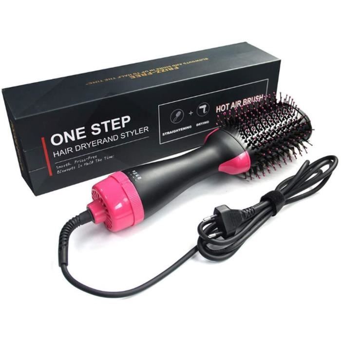  BROSSE SOUFFLANTE S&egrave che-cheveux - 5 en 1 - Brosse de coiffage - S&egrave che-cheveux et volumiseur - Brosse &agrave  air c47 