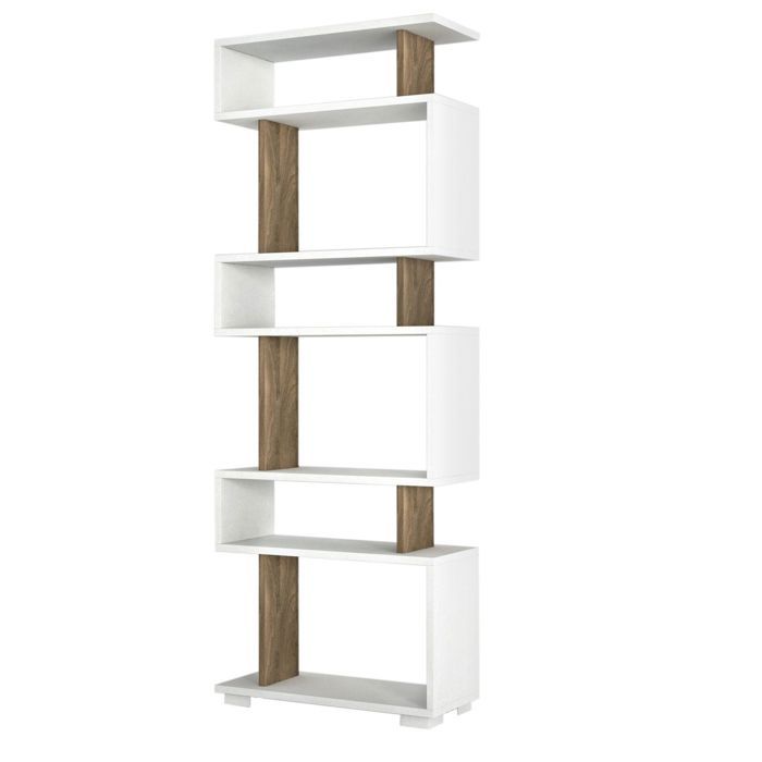Étagère à livres Blok - White Walnut - Scandinave - Moderne Étagère à livres Blok - White Walnut - Scandinave - Moderne