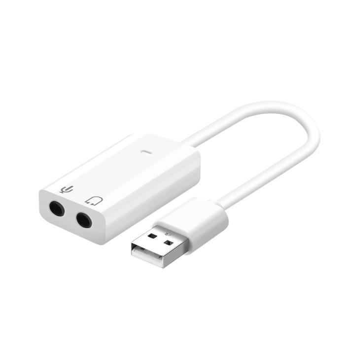 AVIZAR Externe - - USB - Jack 3.5mm - Stéréo - Facile à installer - Large compatibilité