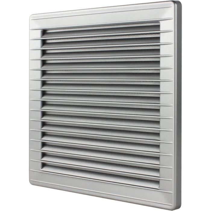 Grille de ventilation ronde de 100 mm, lot de 2 grilles de ventilation de plafond en ABS avec diffuseur intégré pour salle de bain, cuisine, salon