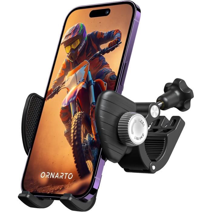 Support Téléphone Universel Rotatif 360° Pour Vélo Et Moto - Neuf - Fixation Facile