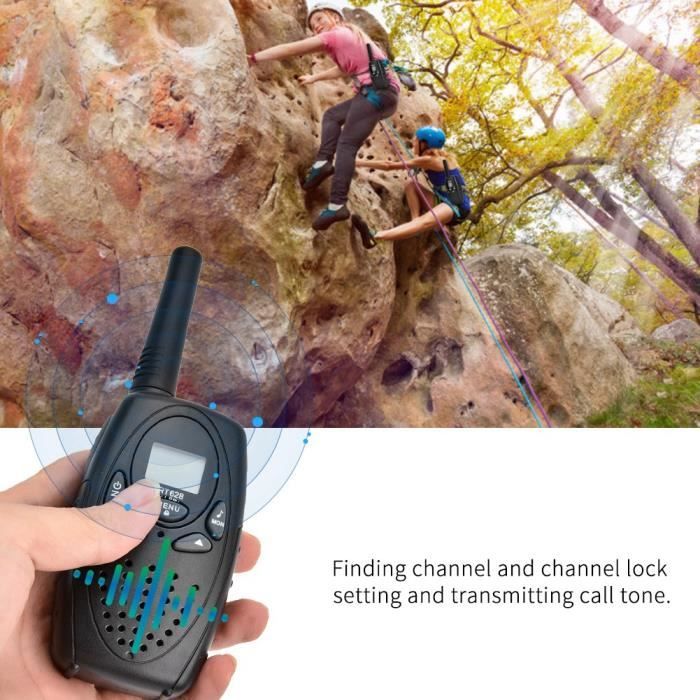 Talkies-Walkies Enfants Retevis RT628S (Lot De 3) - Mode Sécurisé Sans Étrangers - VOX Mains Libres - Idéal Jeu, Camping, Aventure En Famille