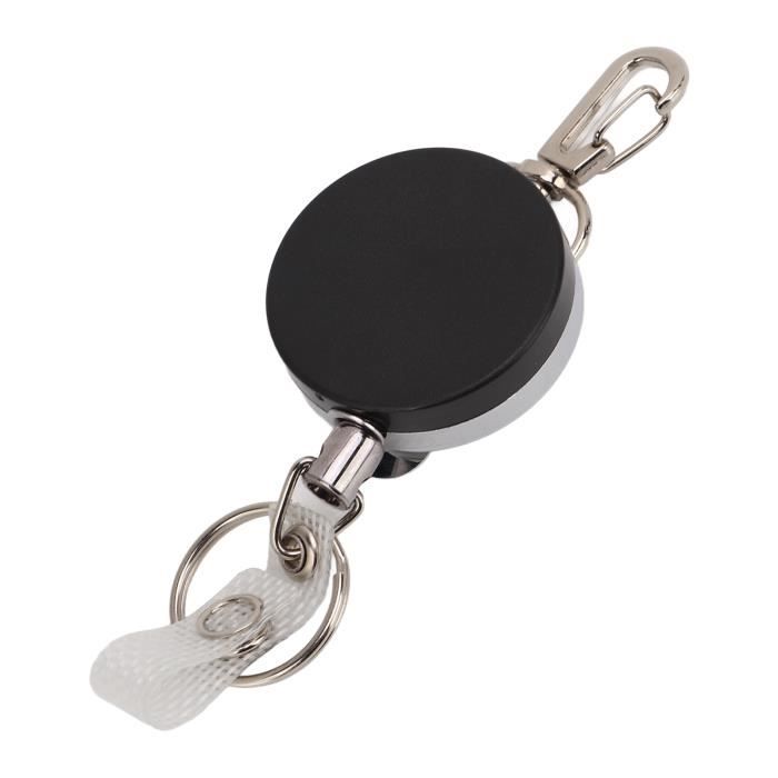 Porte-clés tactiques avec porte-clés, clip de porte-clés tactique furtif en  acier inoxydable, (noir) 2pcs haute qualité