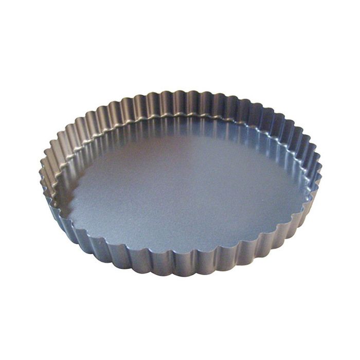 Moule À Tarte 28 Cm En Acier Anti Adhèrent Fond Fixe - vue 2