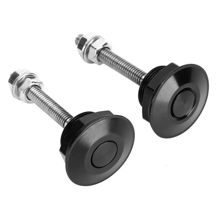 Lot De 2 Verrous à Dégagement Rapide Pour Capot De Voiture - Alliage D'aluminium, Bouton-poussoir, Diamètre 30 Mm, Résistance 150 Livres, Pour Capot, Pare-chocs, Custom