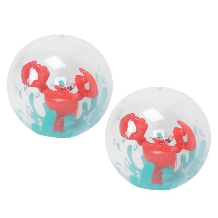 Lot De 2 Ballons De Plage Arc-en-ciel 33 Cm - Jouets Gonflables Pour Piscine, Plage Et Jeux D'été - 3