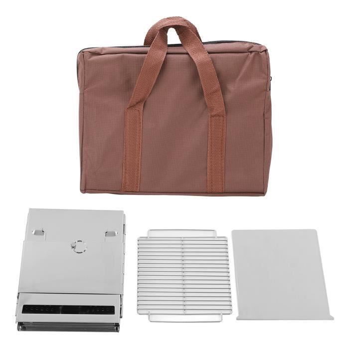 Poele A Bois Camping Poêle à Bois Portable Rond, Réchaud De Camping à Bois Extérieur, Noir, Poêle De Tente, Kit De Cheminée, Chauffage, Pour La Cuisine, Le Pique-nique, Le Barbecue, Chauffage De