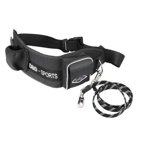 D&D Laisse pour chiens Sports Active Walker 110 cm L Noir 313/415283