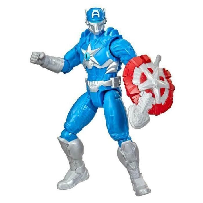 Marvel - Avengers Mech Strike - Figurine Captain America - 15 cm