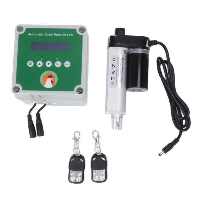 Comparer les prix de Ouverture automatique de poulailler Actionneurs linéaires Moteur de porte de poulailler électrique avec capteur de lumière T 112314