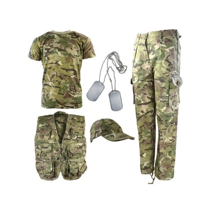 Tenue 2025 camouflage enfant