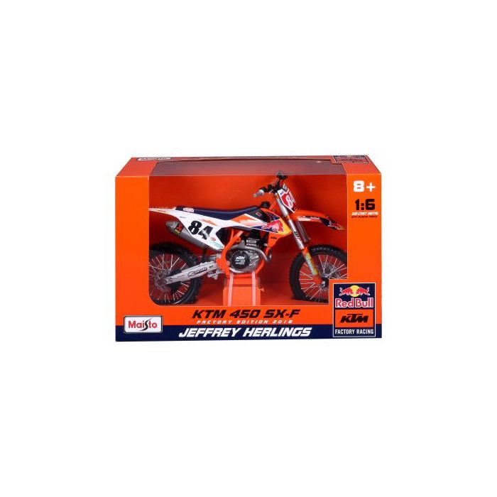 Moto Maisto Red Bull KTM SX 450 2018 84 J Heriling 1:6