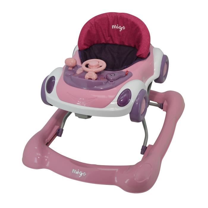 trotteur bébé rose