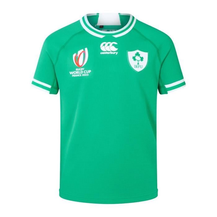 Maillot Irlande Canterbury 18/19 Home Pro - Enfant - 100% Polyester Vapodri+ - Officiel