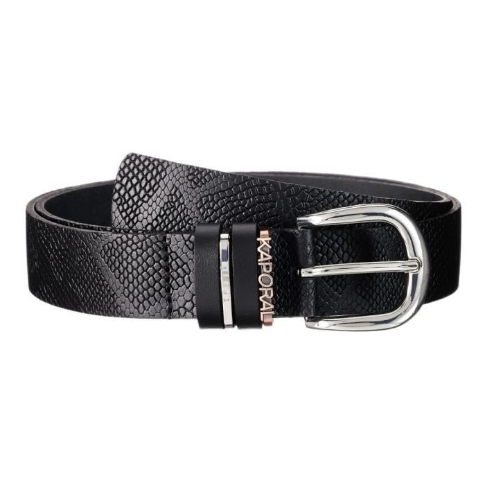 Ceinture Croco Noir Femme Kaporal NOSNA