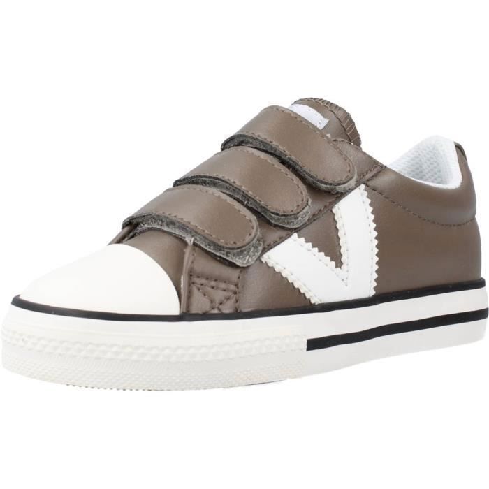 Victoria Basket enfant VICTORIA 126956 marron semelle gomme scratch mixte