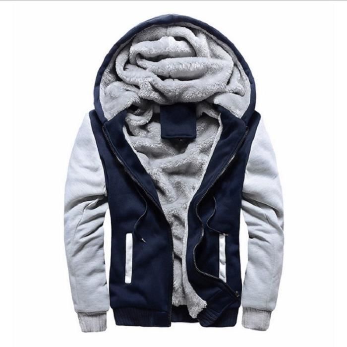 Manteau D'hiver Femme à Capuche - Parka Matelassée épaisse, Zippée, Poches, Coupe-vent, Pour Froid Intense