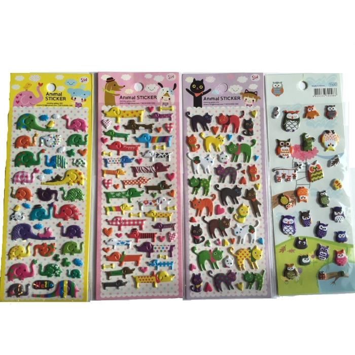 6 Planches De Stickers Autocollants Chats Mignons - Neuf - Déco Objets