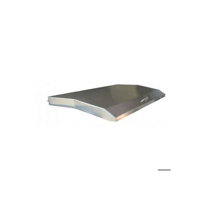 Couvercle à Hamburger En Acier Inoxydable - 31x24x5,5 Cm - Pour Plancha, Grill, Cuisson Vapeur