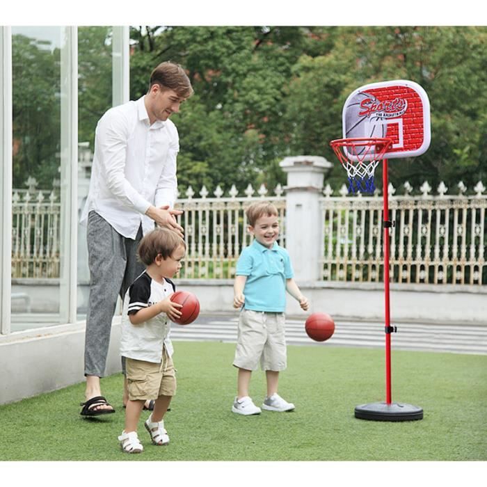 Panier de basket enfant 105 à 165 cm - Mobile + Réglable