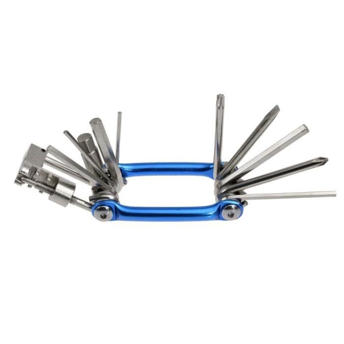 ROCKBROS Multi-outils pour Vélo, VTT Multitools 20-en-1 Ensemble d'outils de Réparation Pliable en Acier Inoxydable