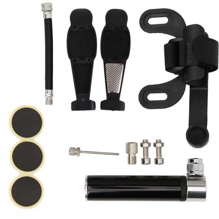 Kit Démonte-pneu Vélo GEWAGE - 3 Leviers Plastique + 6 Patches + Limes Pour Réparation Chambre à Air