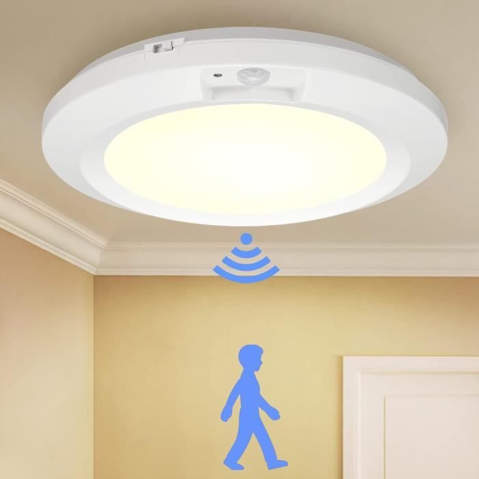 Plafonnier 80 Led Avec Détecteur De Mouvement À Piles[J1836] - Maison