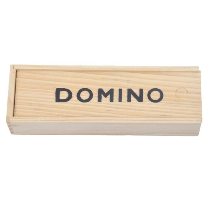 Jeu de société - GUIZMAX - Dominos en bois animaux - Pour enfant dès 3