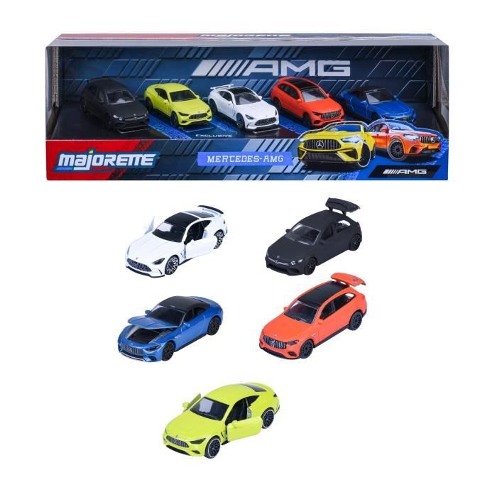 Coffret 5 véhicules Majorette Mercedes AMG
