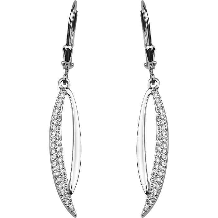 PAIRE DE BOUCLES Doreilles Tortue En Argent 925 Et Topazes