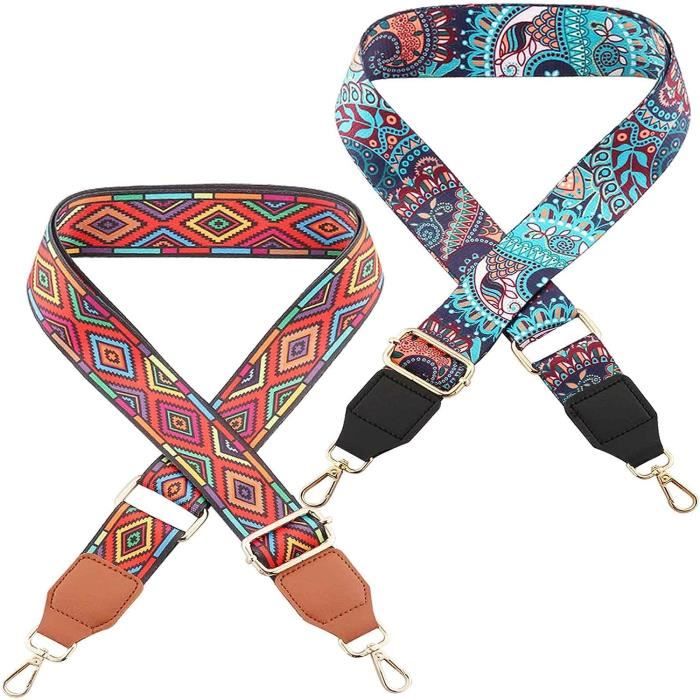 Sangle De Sac Réglable 80-140 Cm - Largeur 5 Cm - Coloré, Motif Léopard - Pour Sac à Main, Sac Bandoulière - 8