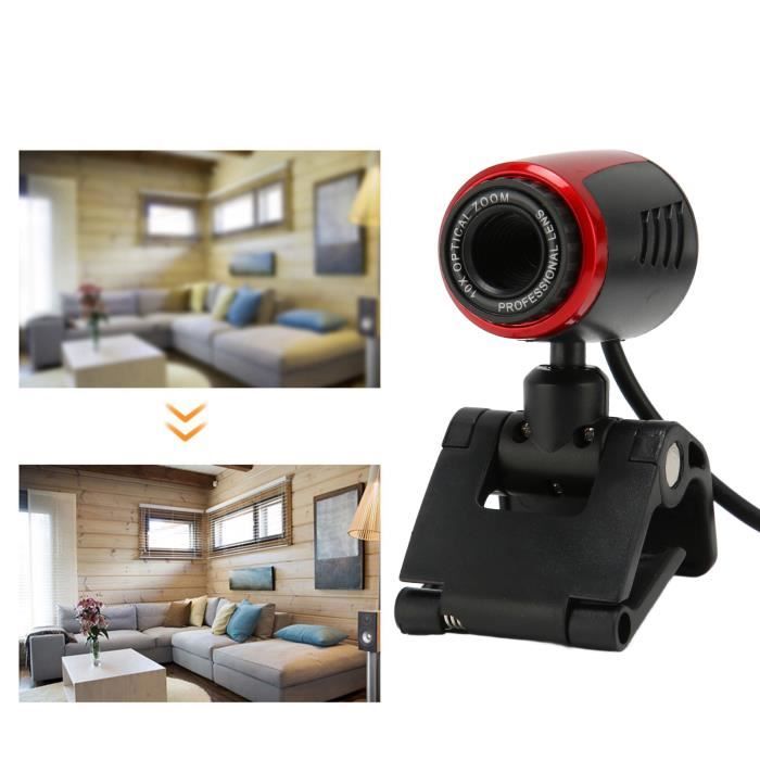 SURENHAP Caméra USB USB2.0 avec MIC HD Webcam caméra Web Cam 360 degrés pour ordinateur PC portable pour Skype informatique boite