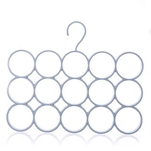 Porte-foulards Et Cravates En Métal - Lot De 3, Demi-cercle, Couleur Or Rose, Pour Placard